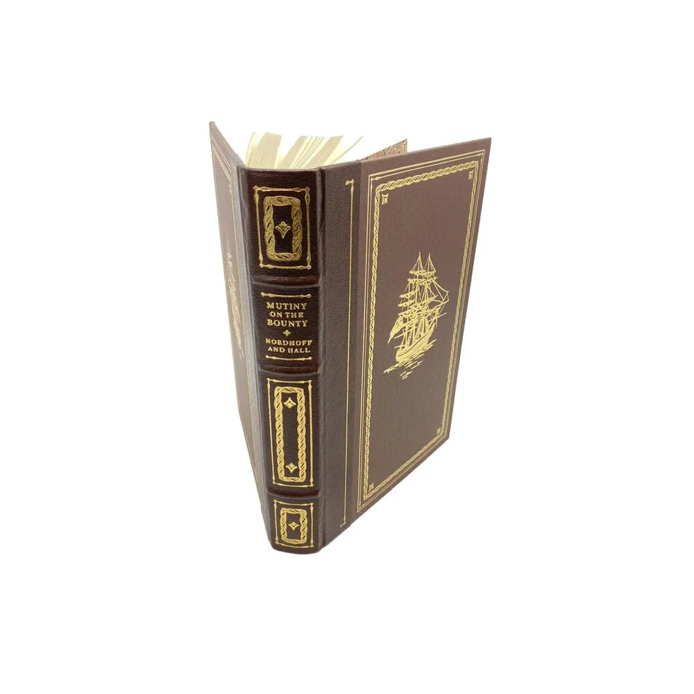 Nordhoff and Hall Mutiny on the Bounty 1982 Franklin Library Worlds Great Books